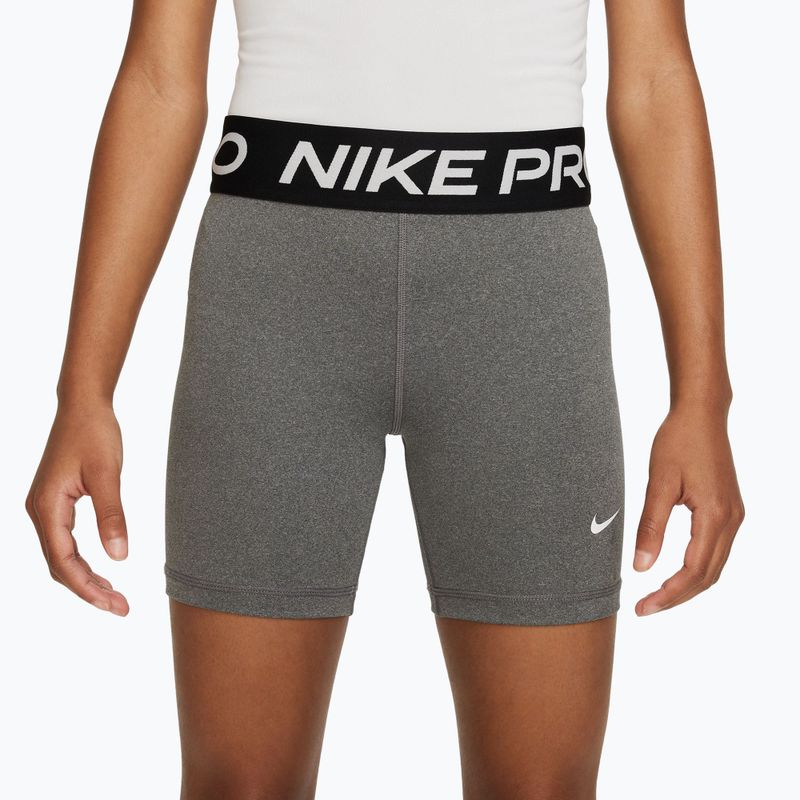 Children's shorts Nike Pro Dri-Fit 5" carbon heather/white 3