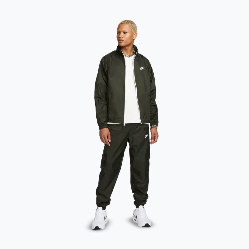 Men's tracksuit Nike Sportswear Club Lined Woven sequoia/white 2