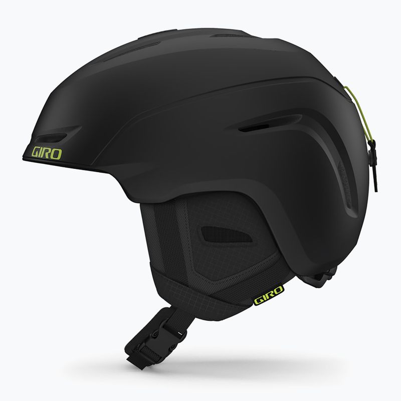Giro Neo matte black/ano green ski helmet 2