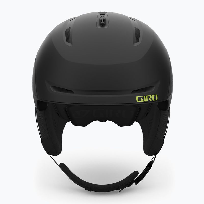 Giro Neo matte black/ano green ski helmet 3