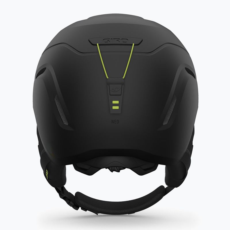 Giro Neo matte black/ano green ski helmet 4