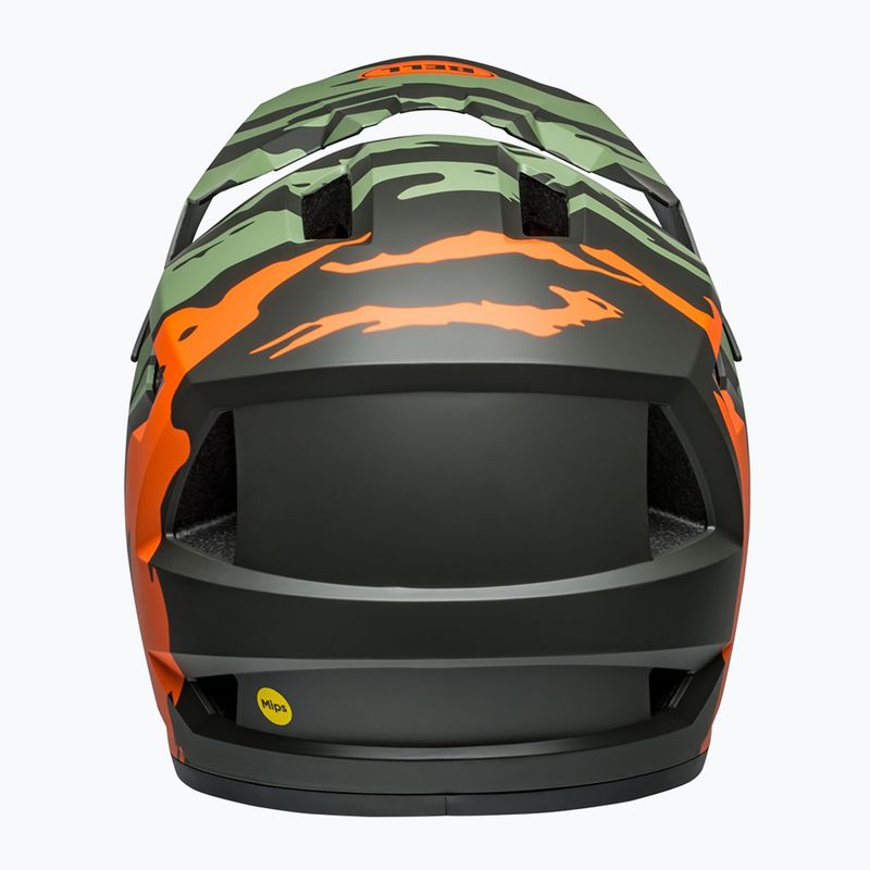 Bell Sanction 2 DLX Mips ravine matte dark green/orange bike helmet 3