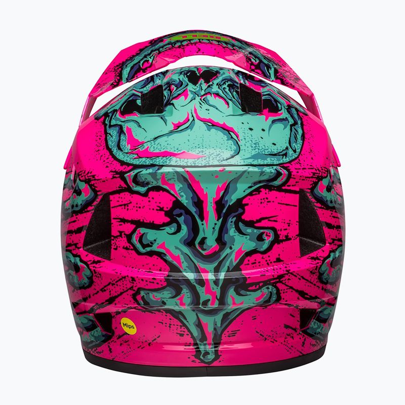 Bell Sanction 2 DLX Mips bonehead bike helmet gloss pink/turquoise 3