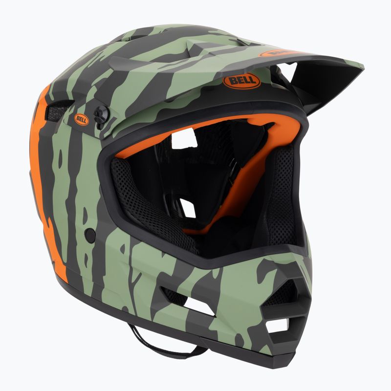 Bell Sanction 2 DLX Mips ravine matte dark green/orange bike helmet