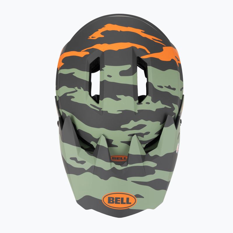Bell Sanction 2 DLX Mips ravine matte dark green/orange bike helmet 6