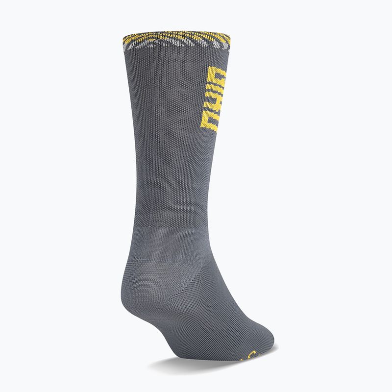 Giro Comp Racer High Rise dark shark/spectra yellow socks 2