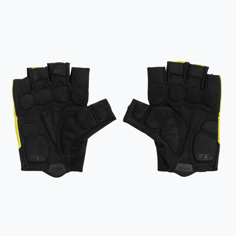 Men's cycling gloves Giro Bravo Gel II highlight yellow 3