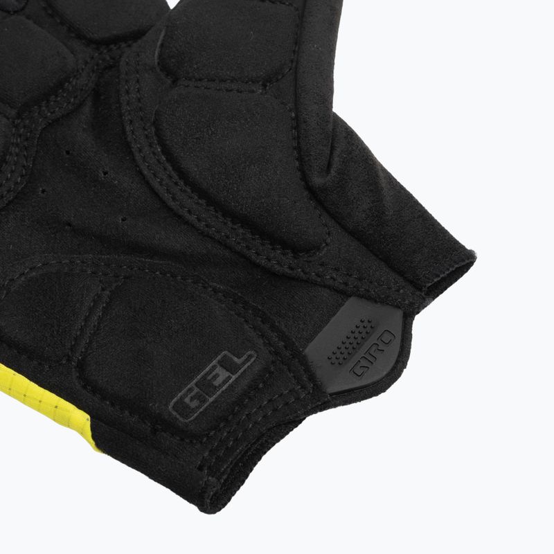 Men's cycling gloves Giro Bravo Gel II highlight yellow 5