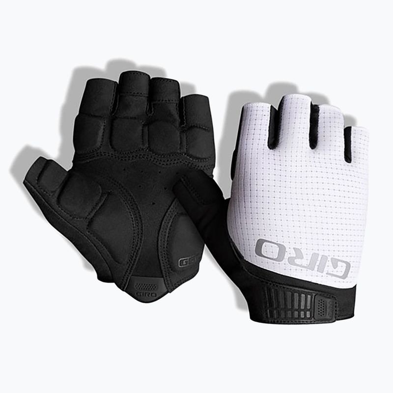 Men's cycling gloves Giro Bravo Gel II white