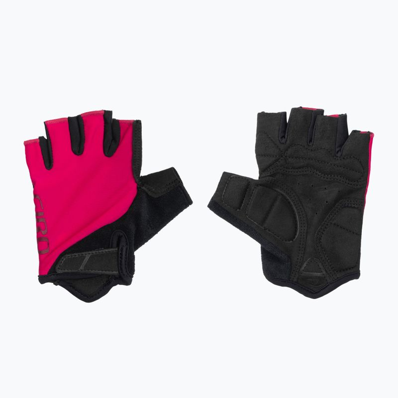 Women's cycling gloves Giro Jag'ette raspberry/dark cherry