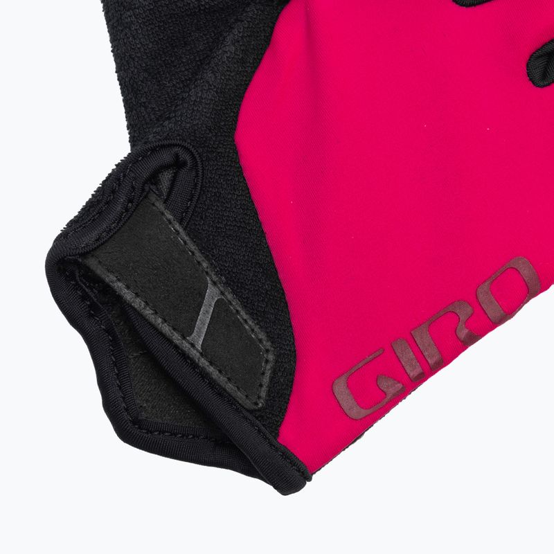 Women's cycling gloves Giro Jag'ette raspberry/dark cherry 4