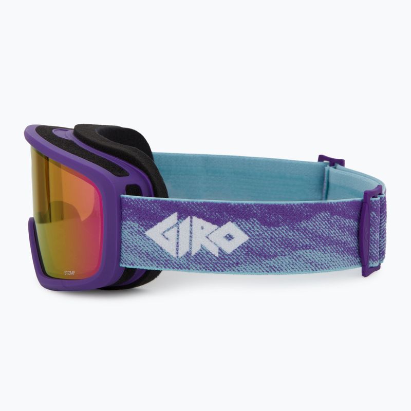 Giro Stomp purple linticular/ amber pink children's ski goggles 4