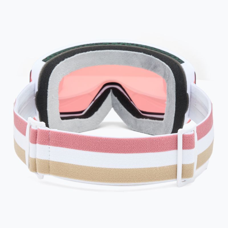 Women's ski goggles Giro Ella white lx stripe/rose gold/infrared 4