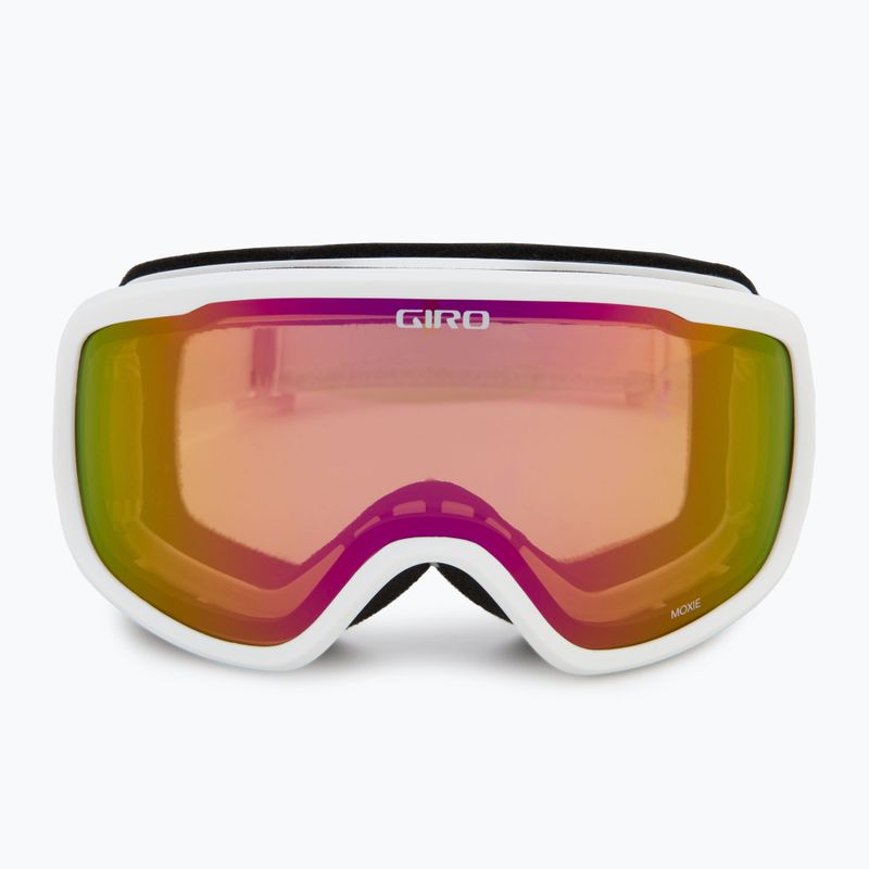 Women's ski goggles Giro Moxie white & grey chute/ amber pink/ yellow 3