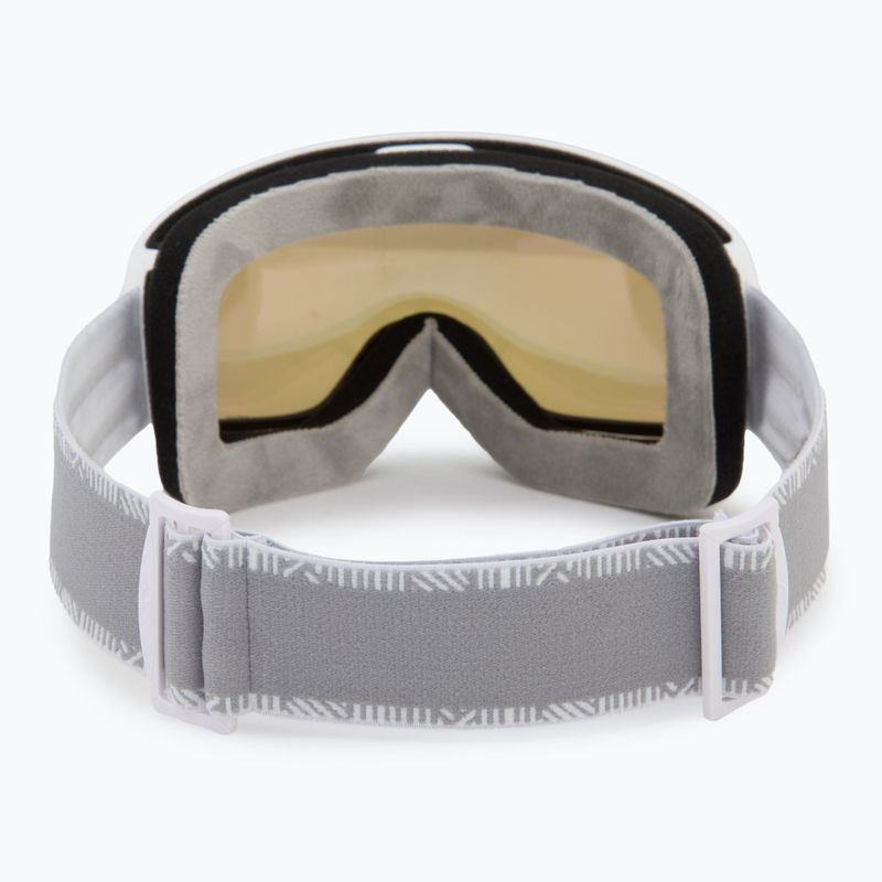 Women's ski goggles Giro Moxie white & grey chute/ amber pink/ yellow 4