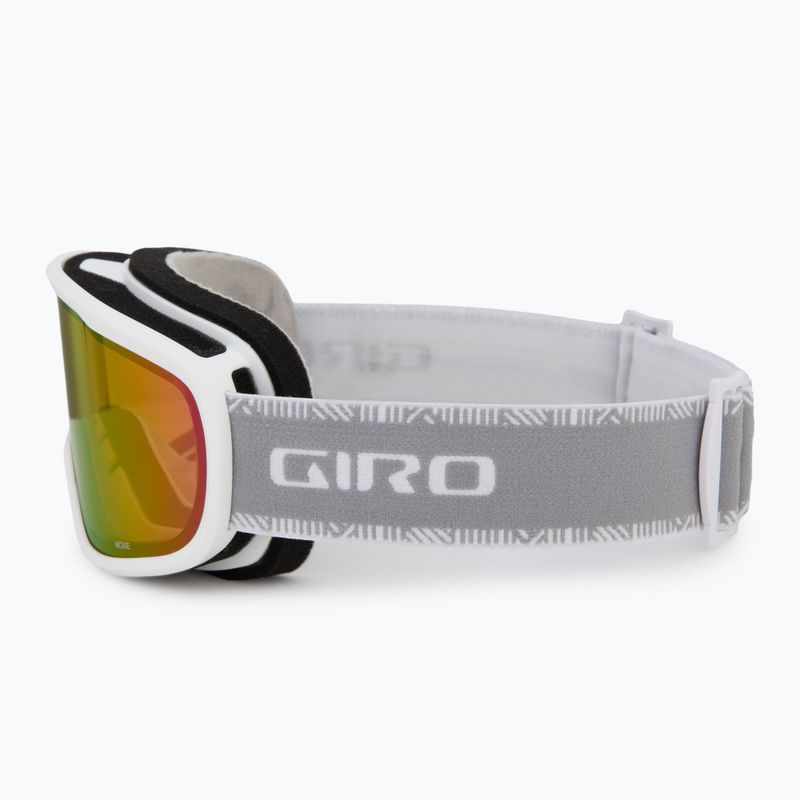 Women's ski goggles Giro Moxie white & grey chute/ amber pink/ yellow 5