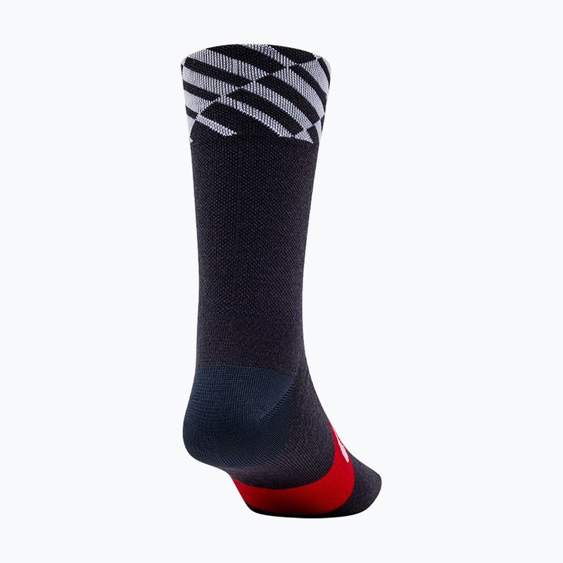 Giro Seasonal Merino red/white/charcoal socks 2
