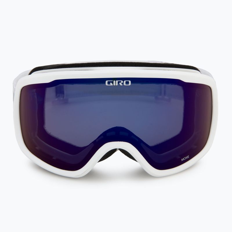 Women's ski goggles Giro Moxie white & grey chute/ cobalt/ yellow 3