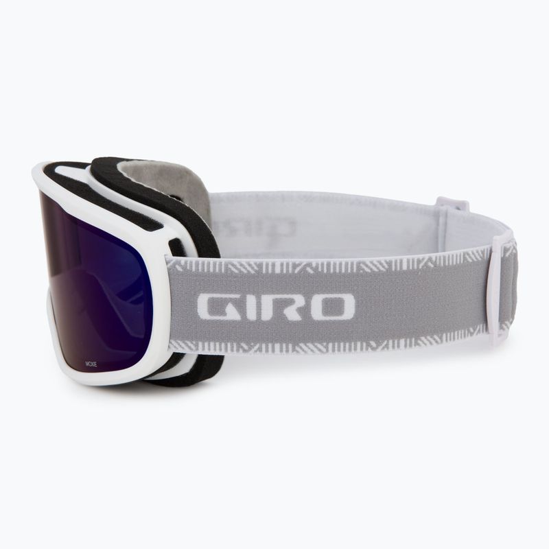 Women's ski goggles Giro Moxie white & grey chute/ cobalt/ yellow 5