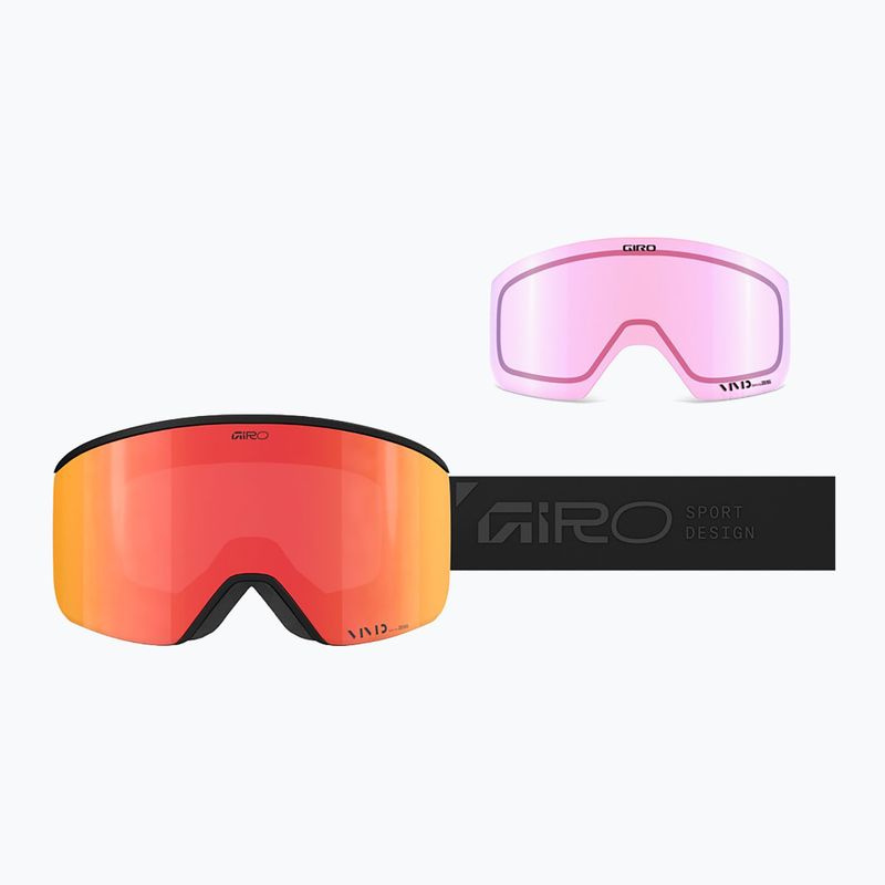 Ski goggles Giro Axis black stacked/vivid ember/vivid infrared 7