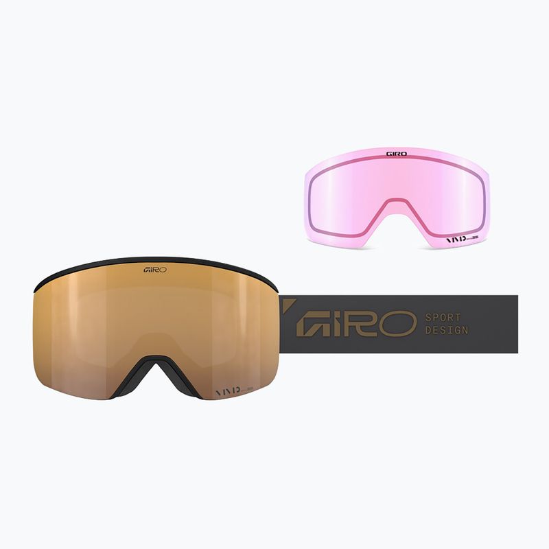 Ski goggles Giro Axis midnight brown stacked/vivid petrol/vivid infrared 2