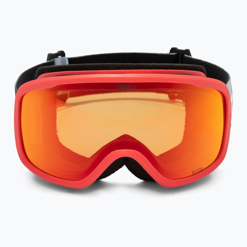 Children's ski goggles Giro Buster Jr black blocks/amber scarlet 2