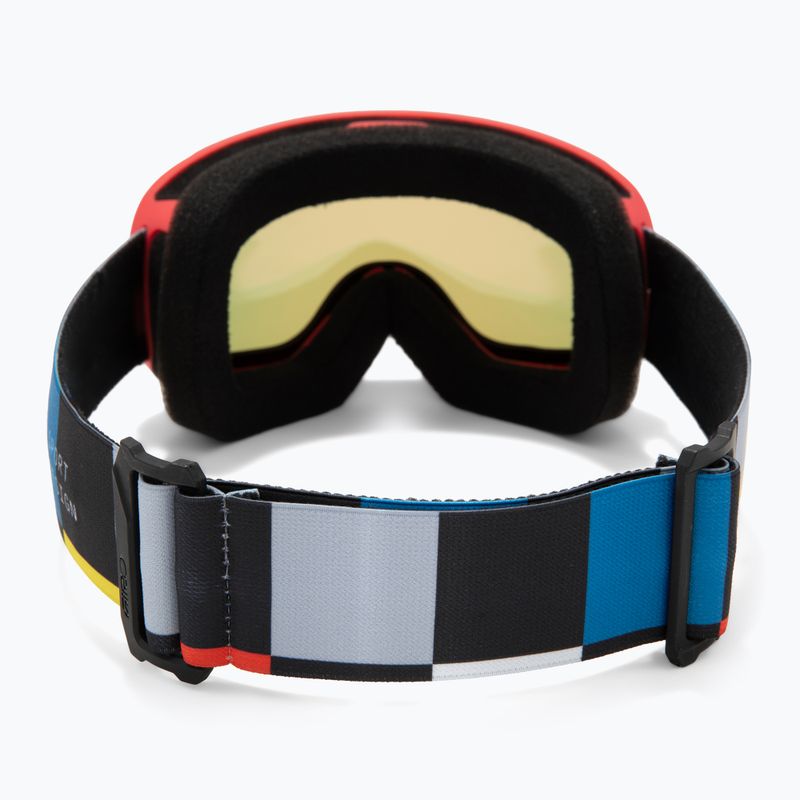 Children's ski goggles Giro Buster Jr black blocks/amber scarlet 3