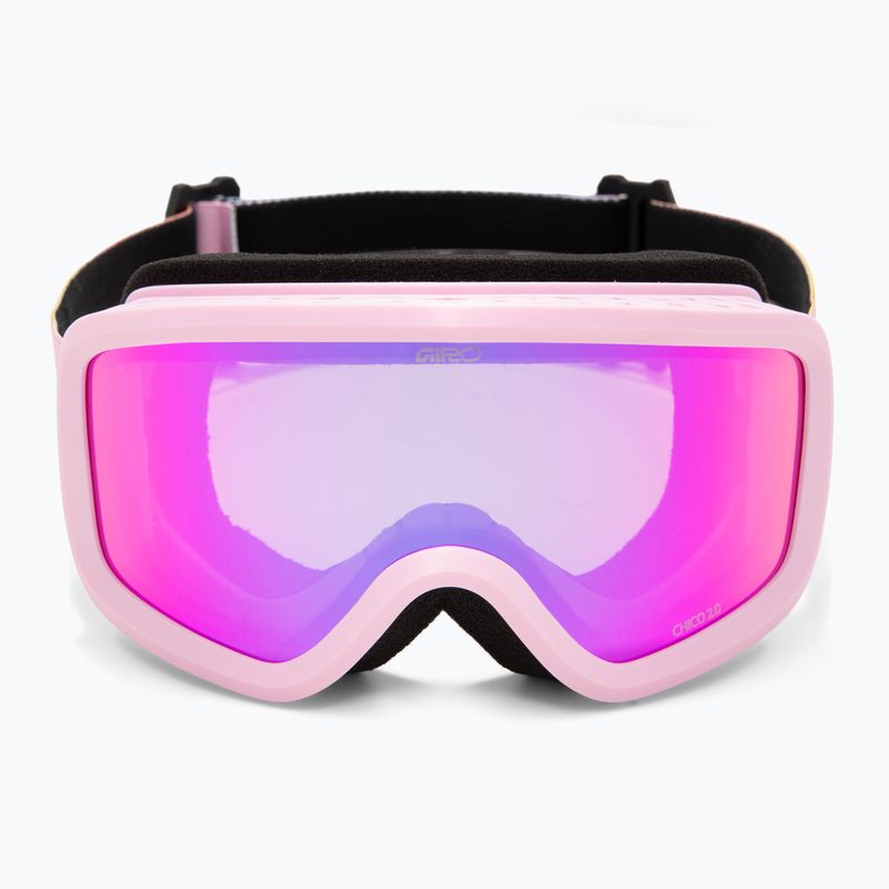 Children's ski goggles Giro Chico 2.0 Jr light pink blocks/amber pink 2