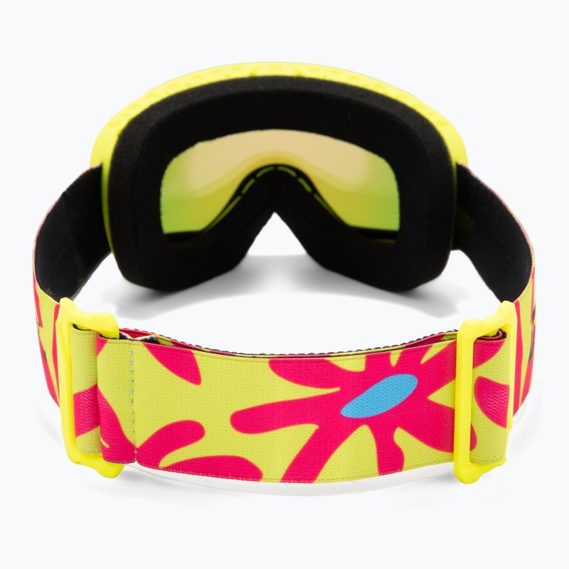Children's ski goggles Giro Chico 2.0 Jr Yellow flowers/amber pink 3