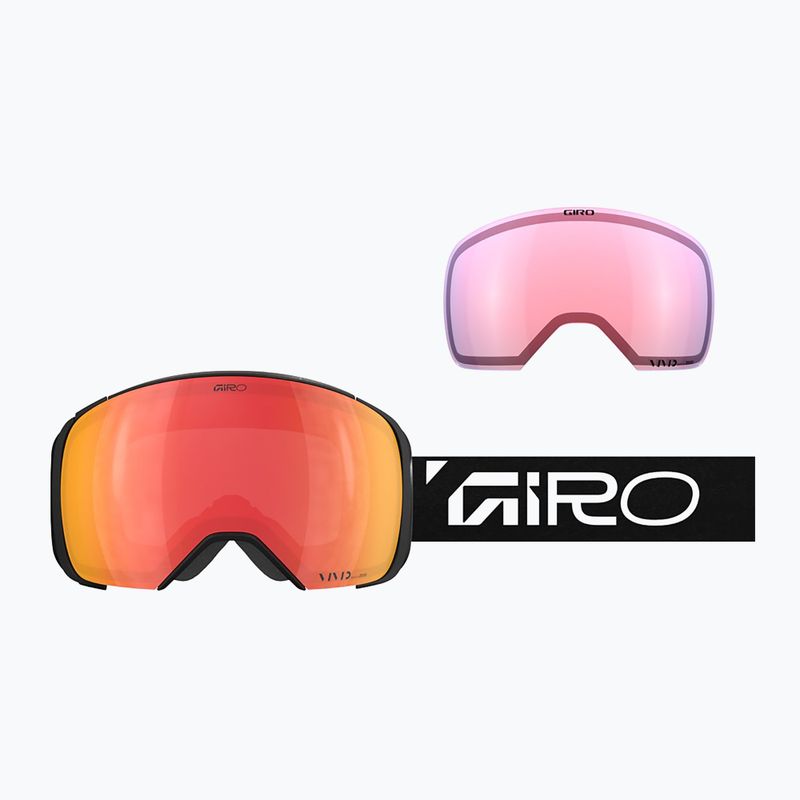 Ski goggles Giro Comp black wordmark/vivid ember/vivid infrared 7