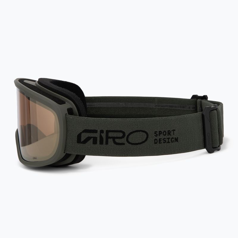 Ski goggles Giro Cruz olive green stacked/amber gold 4