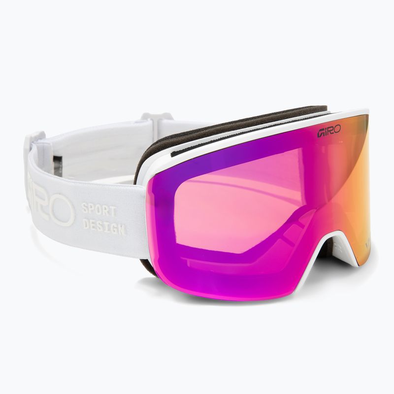 Women's ski goggles Giro Ella white rails/vivid pink/vivid infrared 2