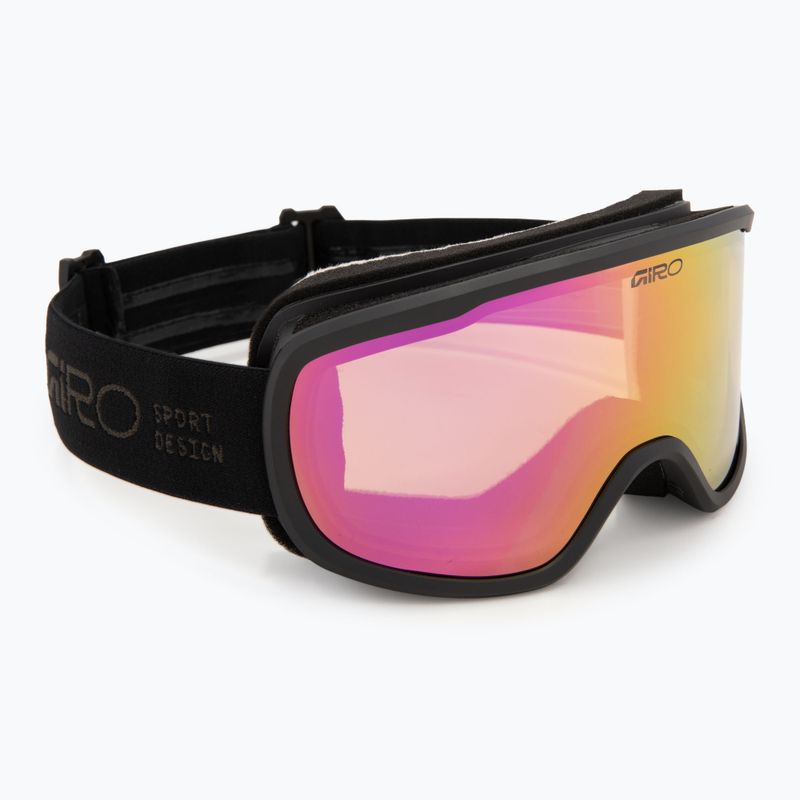 Women's ski goggles Giro Moxie black stacked/amber pink/yellow 2