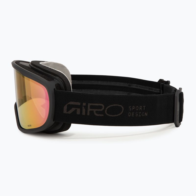 Women's ski goggles Giro Moxie black stacked/amber pink/yellow 5