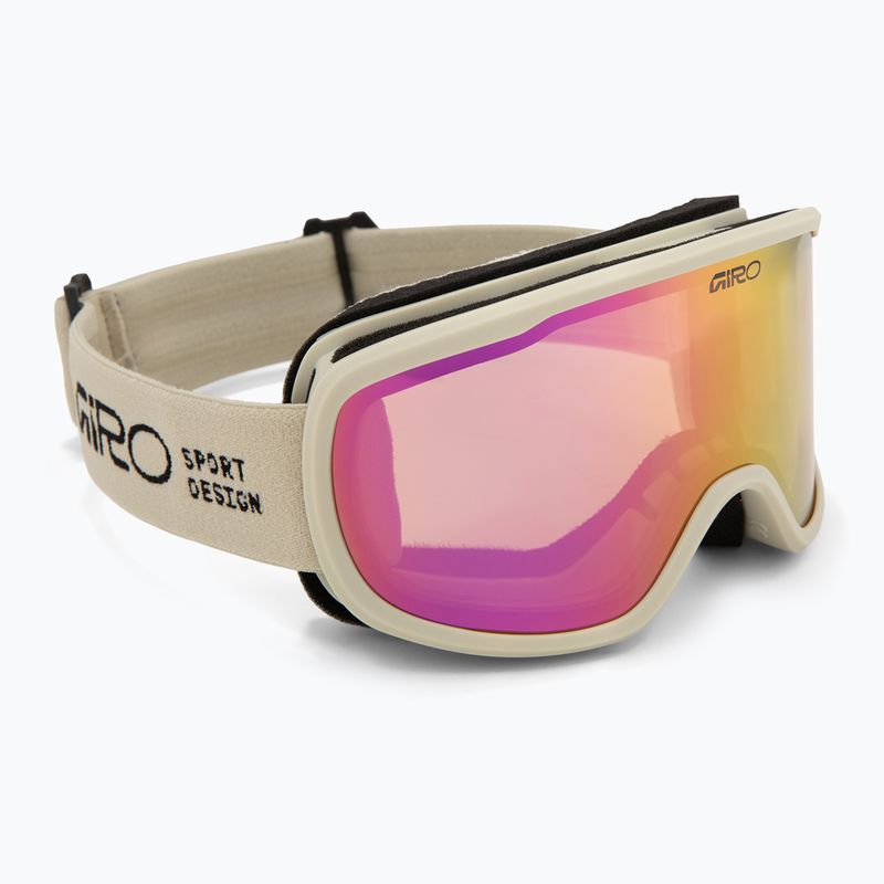 Women's ski goggles Giro Moxie stone stacked/amber pink/yellow 2