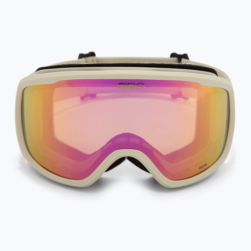 Women's ski goggles Giro Moxie stone stacked/amber pink/yellow 3