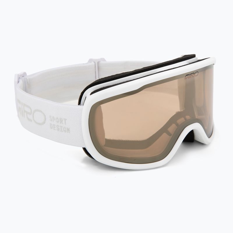 Women's ski goggles Giro Moxie white stacked/amber gold/yellow 2