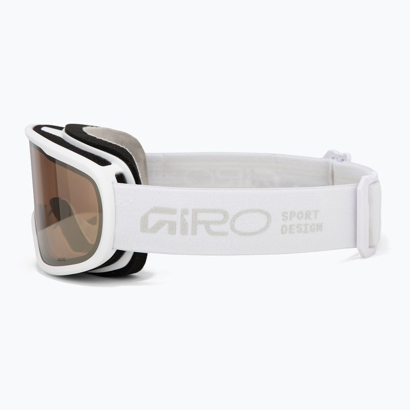 Women's ski goggles Giro Moxie white stacked/amber gold/yellow 5