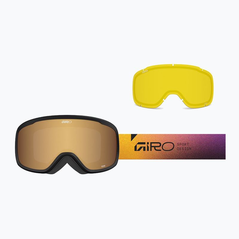 Ski goggles Giro Roam purple faded/amber gold/yellow 2