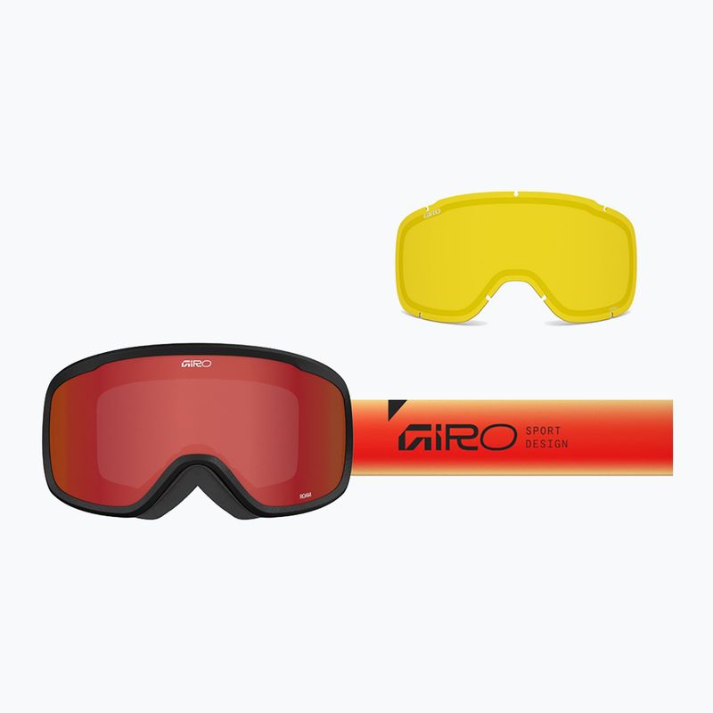 Ski goggles Giro Roam red/black faded/amber scarlet/yellow 7