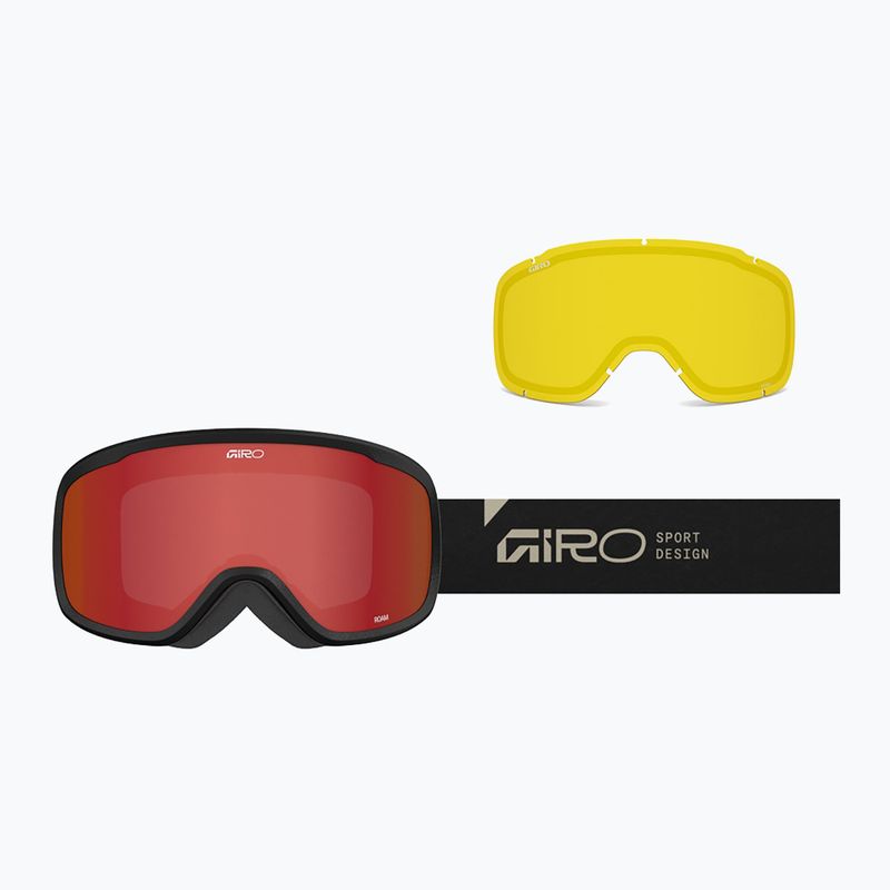 Ski goggles Giro Roam black stone stacked/amber scarlet/yellow 7