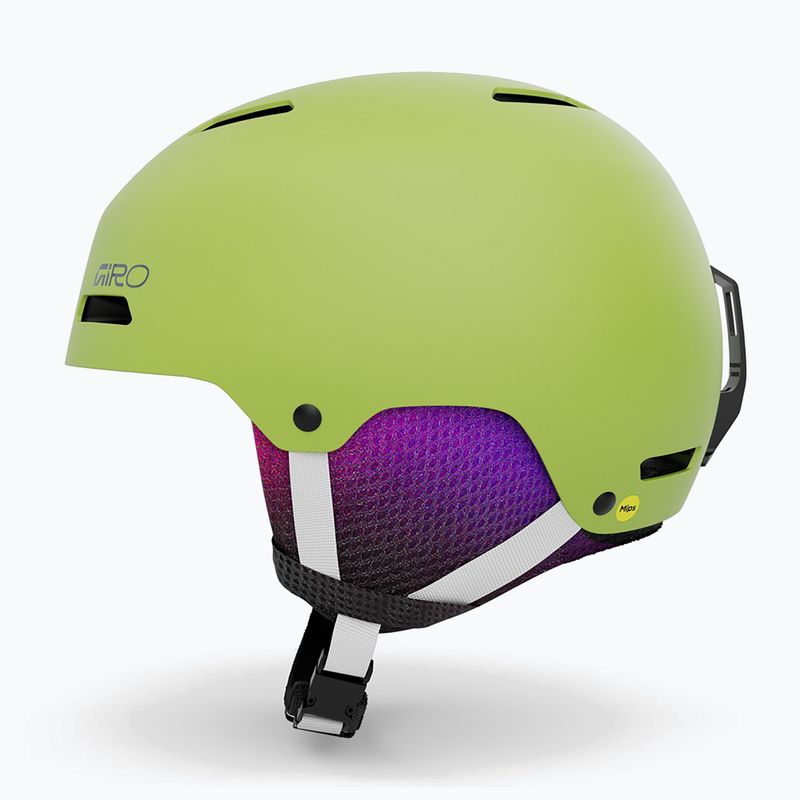 Children's ski helmet Giro Crue matte fluorescent green 10