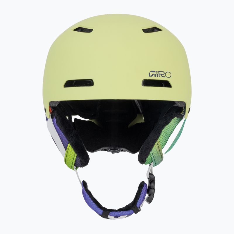 Children's ski helmet Giro Crue matte fluorescent green 2