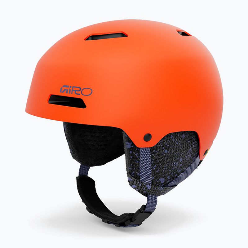 Children's ski helmet Giro Crue matte orange 9