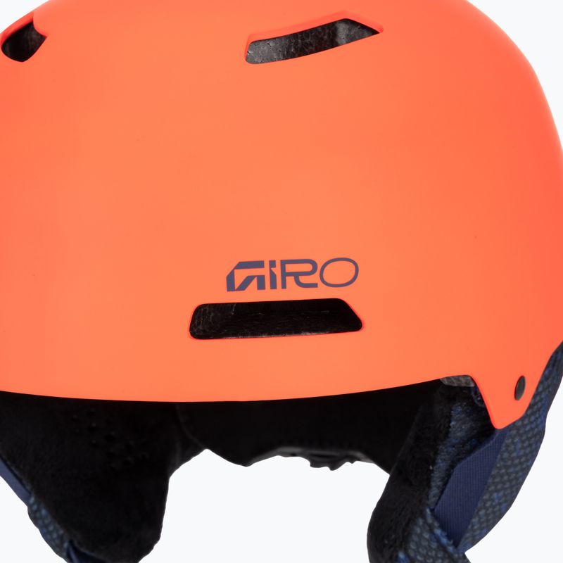 Children's ski helmet Giro Crue matte orange 7