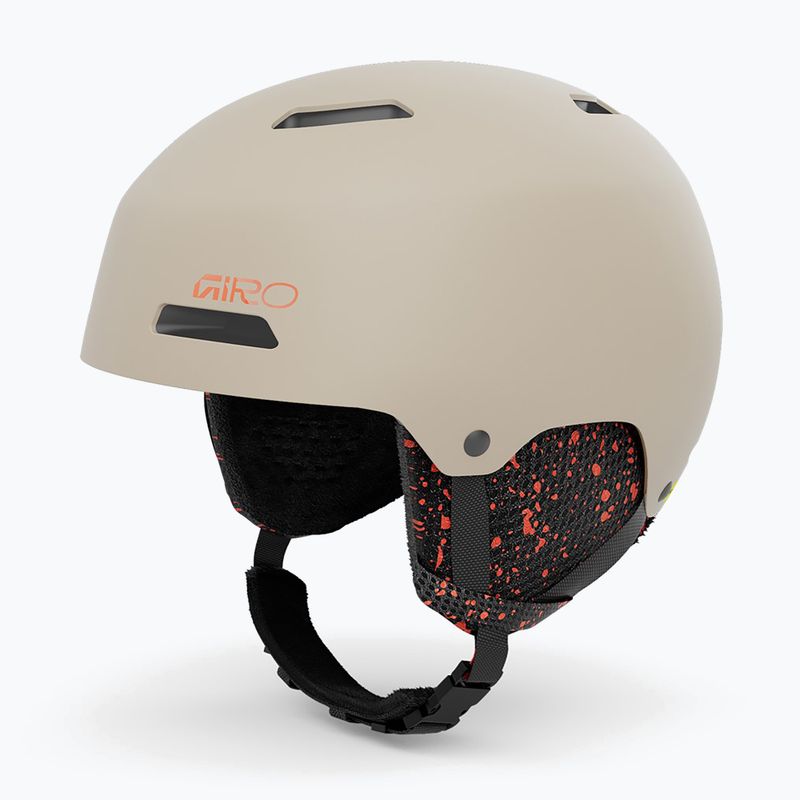 Children's ski helmet Giro Crue matte stone 9