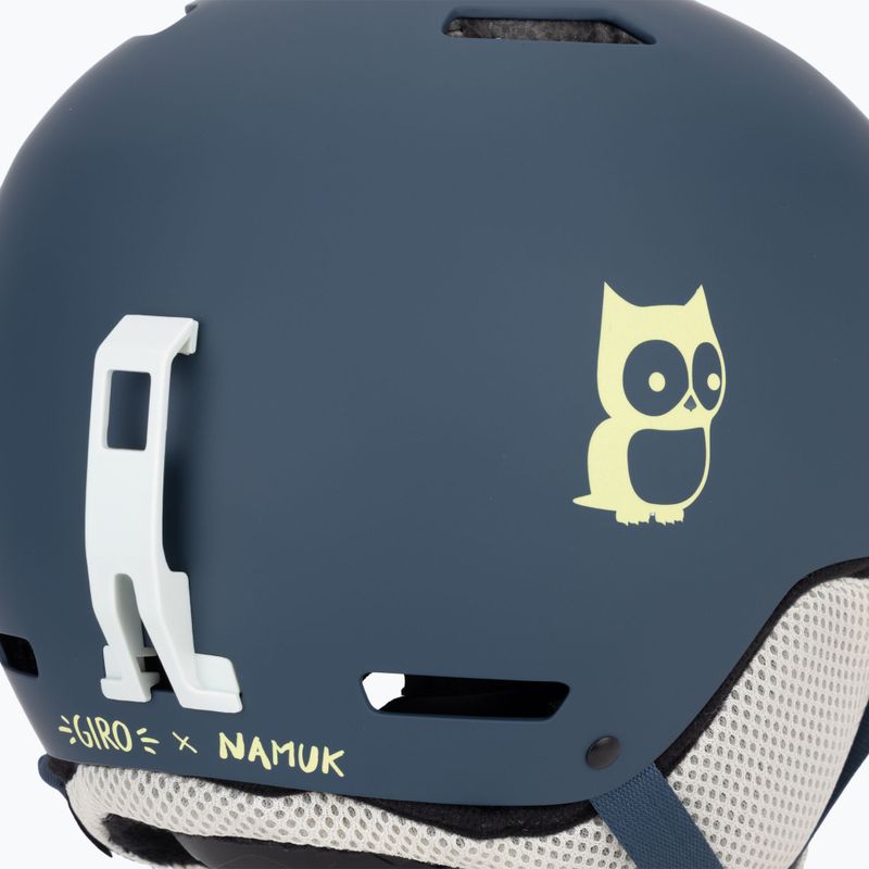 Children's ski helmet Giro Crue matte dark blue namuk 10