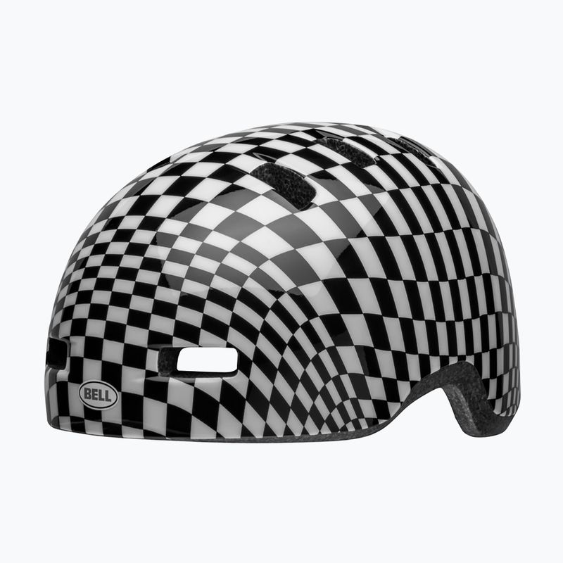 Bell Lil Ripper children's bike helmet checker gloss black/white