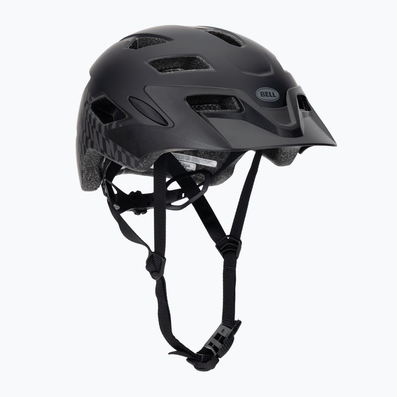 Bell Sidetrack children's bike helmet wavy checks/matte black
