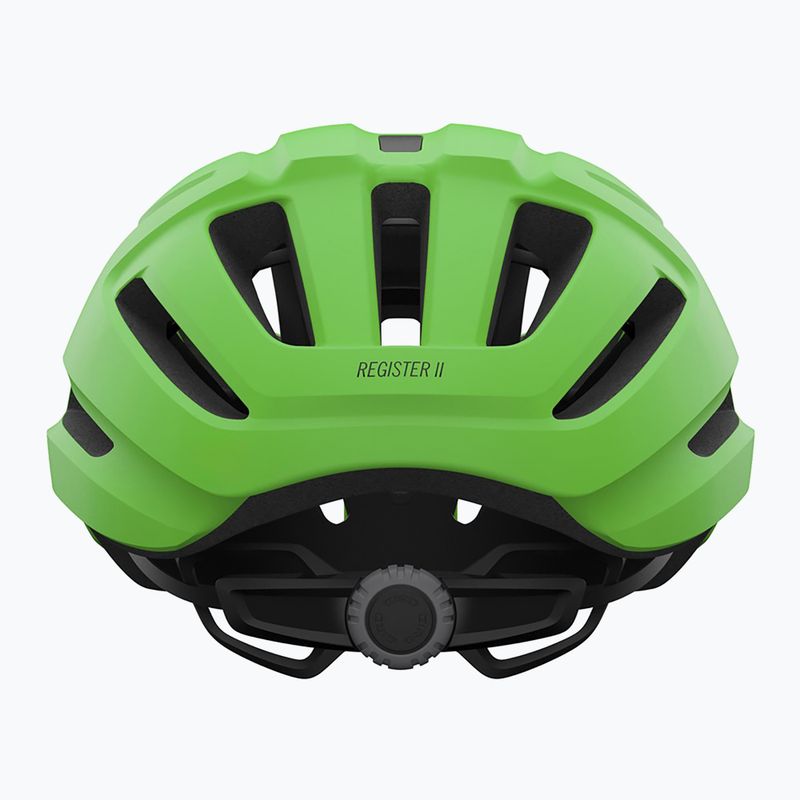 Giro Register II Integrated MIPS matte bright green children's bike helmet 3